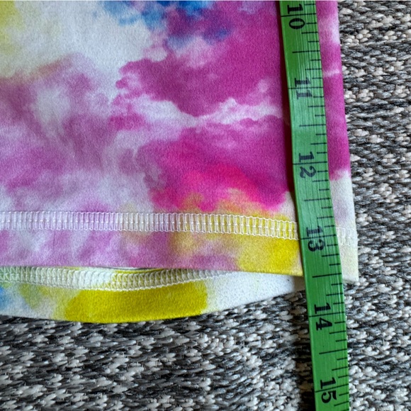 SOLD FLEO Summer Clouds Shorts True High Blue Pink Yellow - Small - Picture 11 of 15